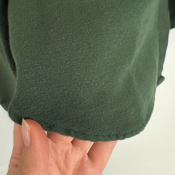 J.Crew Mens Heavyweight Chamois Work Shirt K1202 Cotton Long Sleeve Green SZ XL - Picture 7 of 13